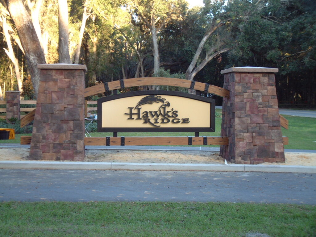 Custom metal signage fabrication design